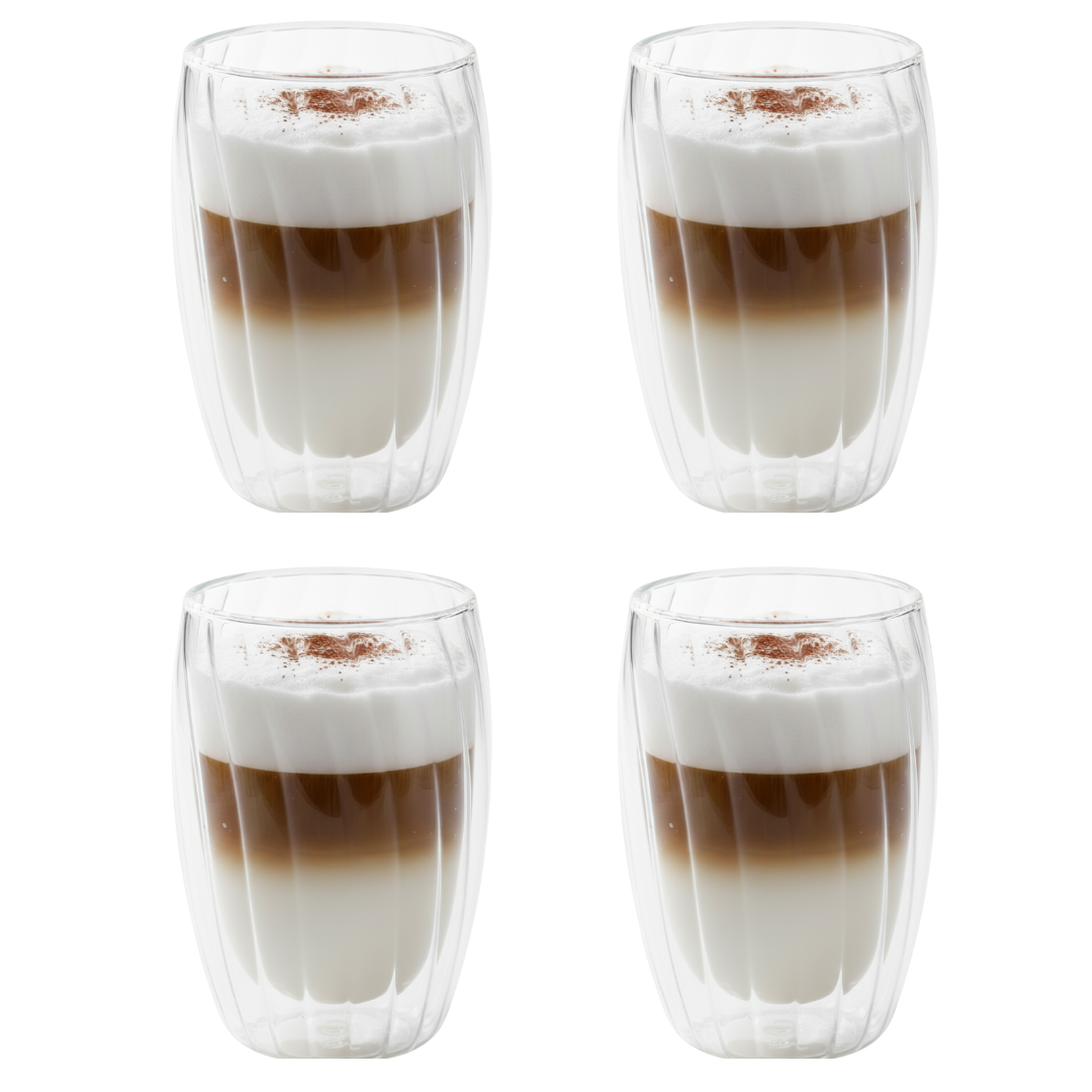 Handgeblazen Dubbelwandige Glazen - 450ML - 2 Stuks