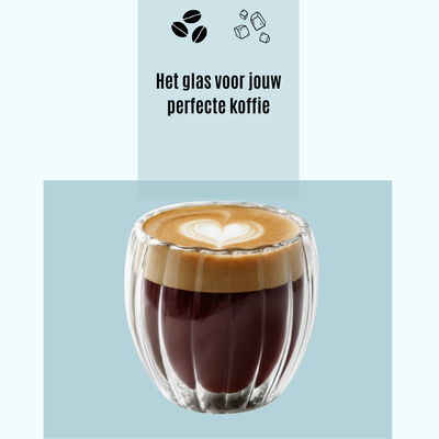 Handgeblazen Dubbelwandige Glazen - 250ML - 4 Stuks