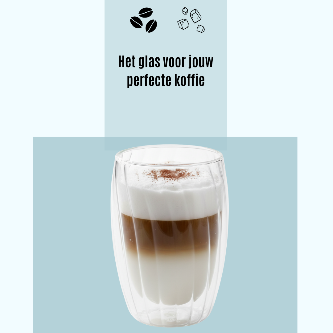 Handgeblazen Dubbelwandige Glazen - 450ML - 2 Stuks