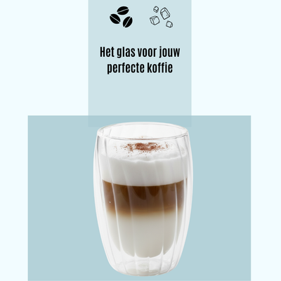 Handgeblazen Dubbelwandige Glazen - 450ML - 2 Stuks