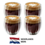 Hand-Blown Double-Walled Glasses - 250ML - Set of 4