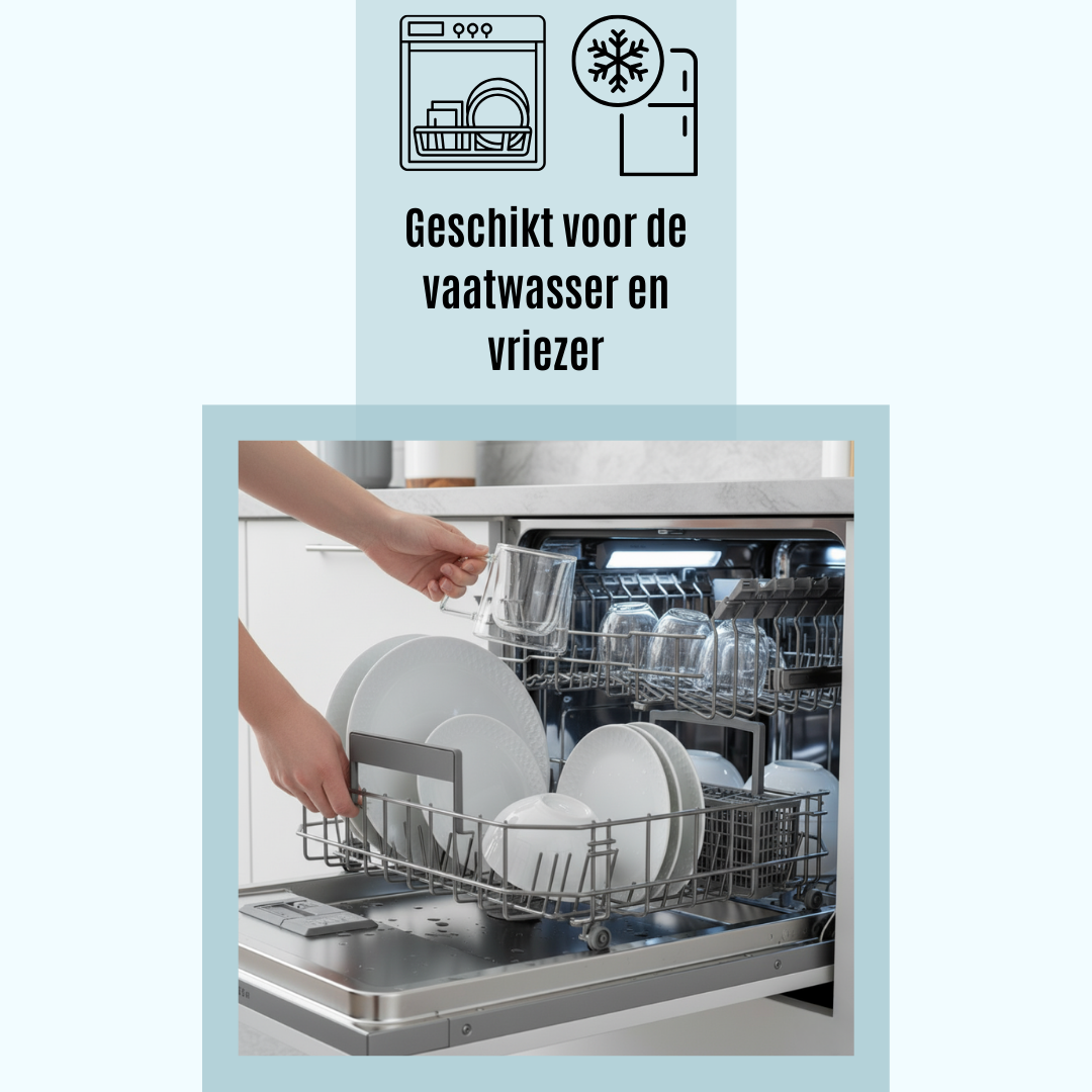 Handgeblazen Dubbelwandige Glazen Met Oor - 150ML - 2 Stuks
