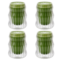 Mundblæste dobbeltvæggede glas - 350 ml - pakke med 4 1