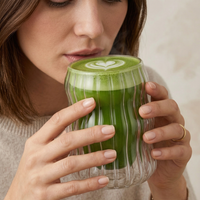 Mundblæste dobbeltvæggede glas - 350 ml - pakke med 4 4