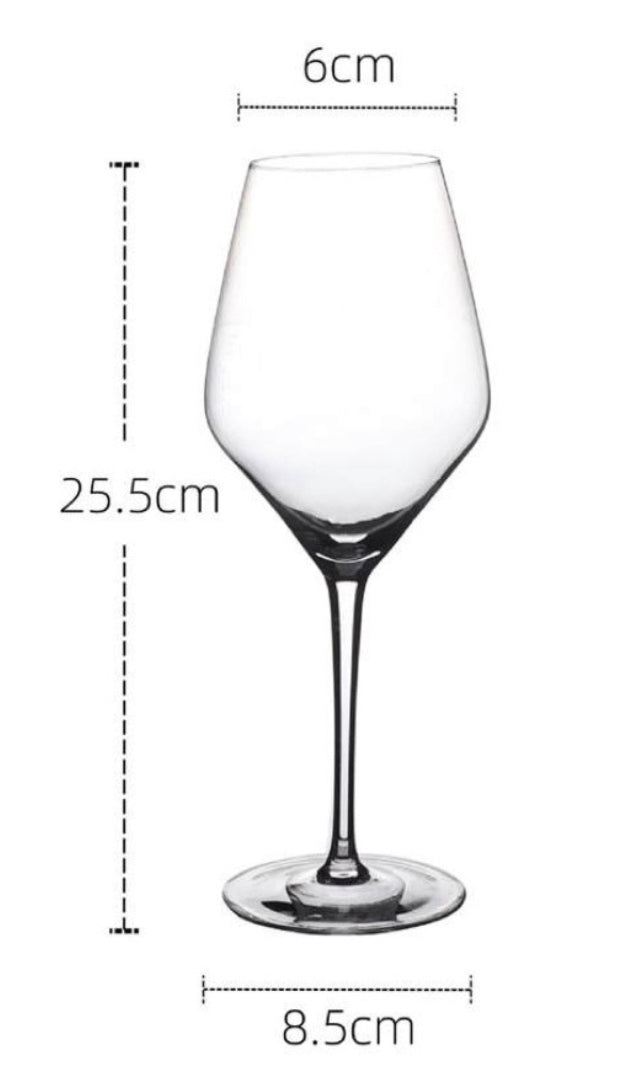 Betrahan Wijnglazen - Transparant 6 stuk(s) - 600ml - Rode Wijnglazen - Kristalglas
