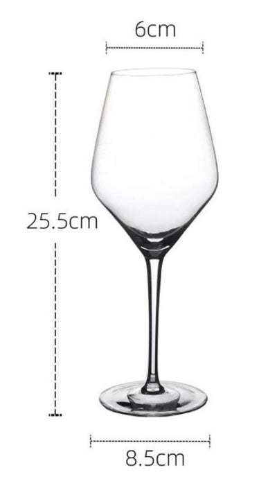 Betrahan Wijnglazen - Transparant 6 stuk(s) - 600ml - Rode Wijnglazen - Kristalglas