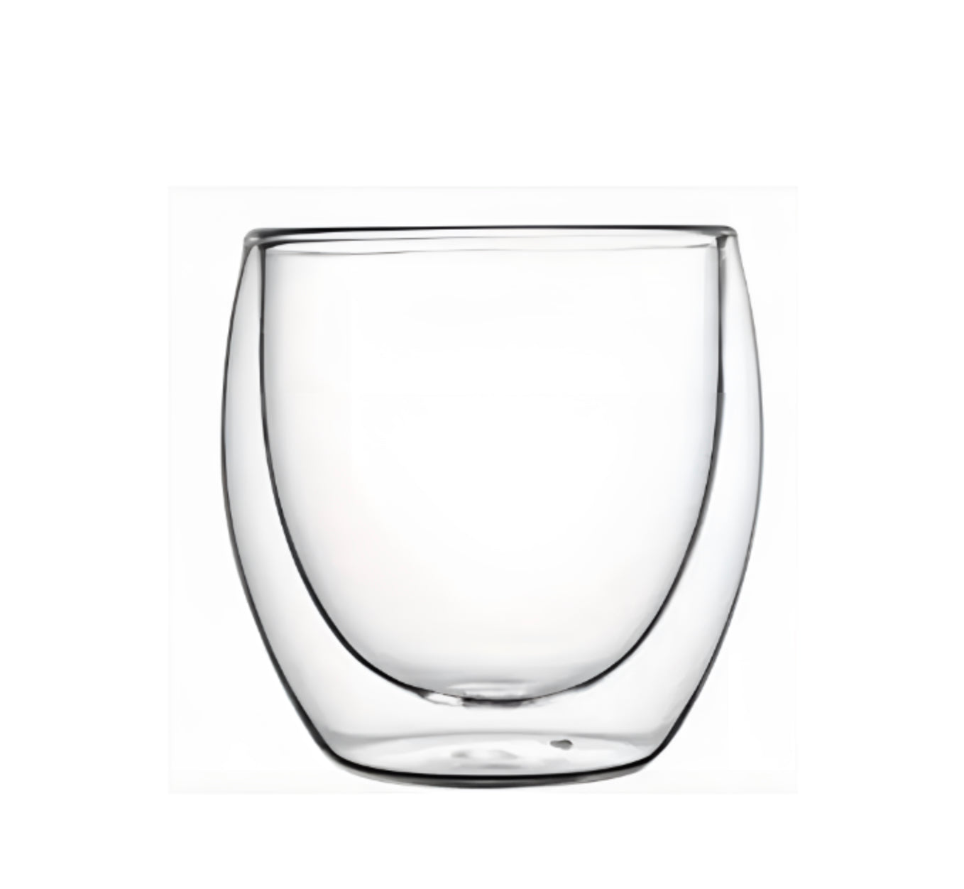 Betrahan Handgeblazen Dubbelwandige Glazen - 80ML Set van 6 Stuks - Espressoglazen - Koffieglas - Shotglas