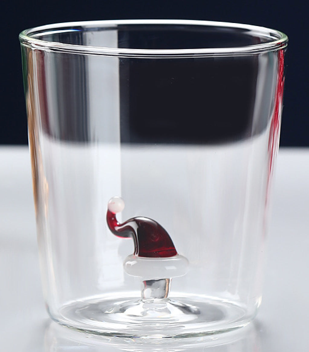 Betrahan Handgeblazen Kerst Drinkglazen - Design - 5 stuks - 300ML