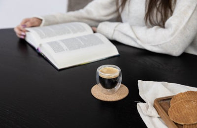Betrahan Handgeblazen Dubbelwandige Glazen - 80ML Set van 6 Stuks - Espressoglazen - Koffieglas - Shotglas