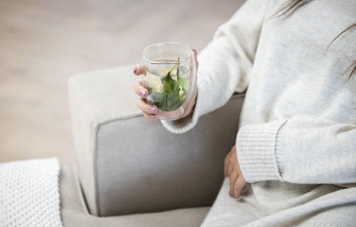 Betrahan Handgeblazen Dubbelwandige Glazen - 350ML Set van 4 - Theeglazen - Koffieglazen - Gratis Glazen Rietjes