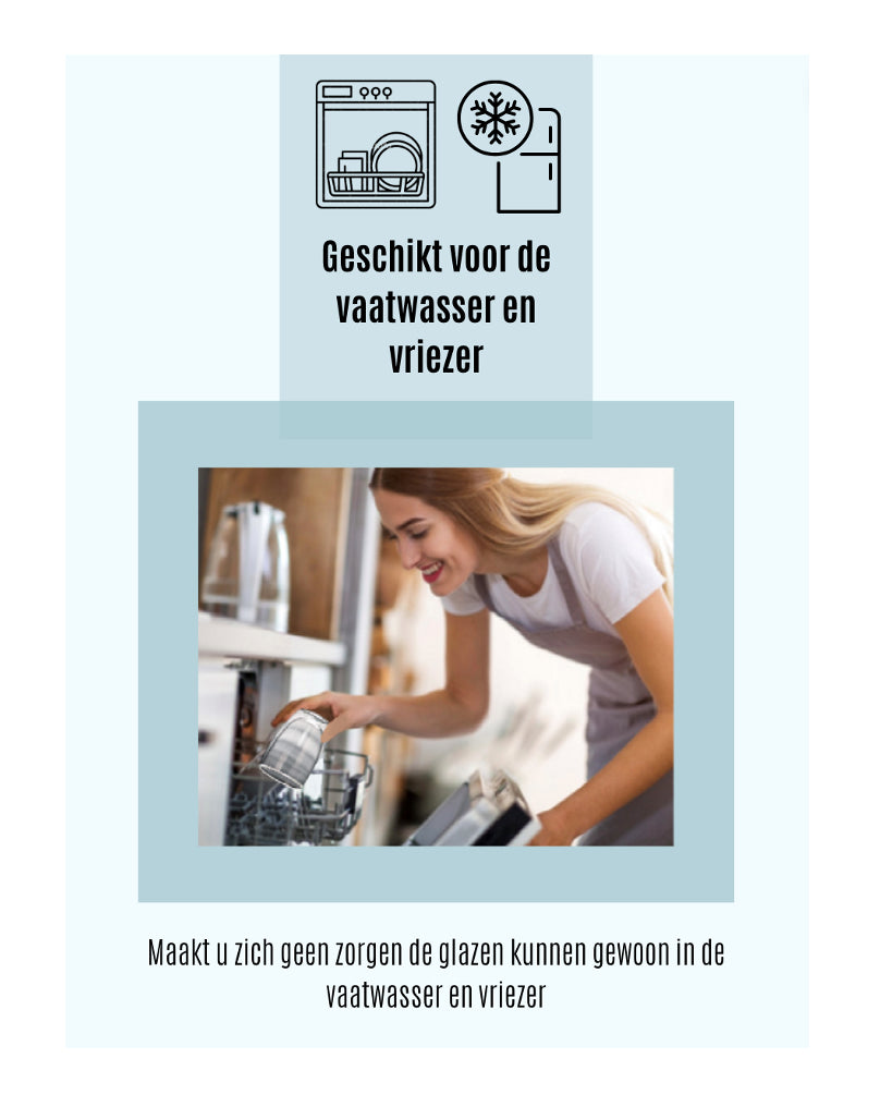 Betrahan Handgeblazen Dubbelwandige Glazen - 350ML Set van 4 - Theeglazen - Koffieglazen - Gratis Glazen Rietjes