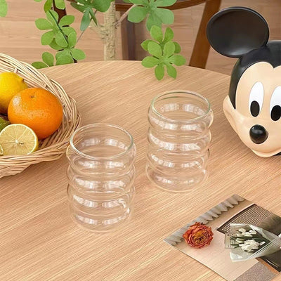 Betrahan Drinkglazen - Set van 4 - 350ML - Frisdrankglazen - Waterglazen - Glazen - Gratis Glazen Rietjes